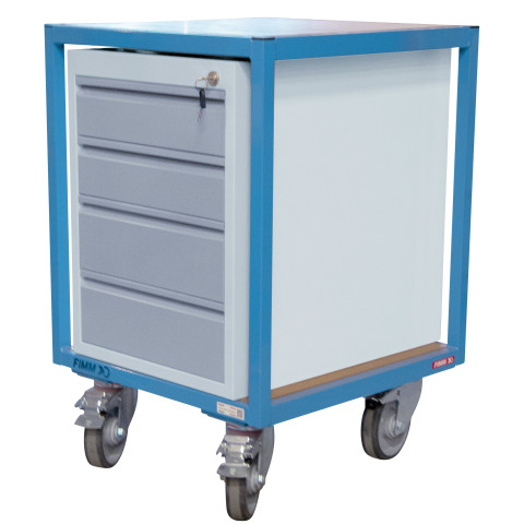 Servante atelier 1 plateau bois 600 x 600 mm 400 kg - 880010596