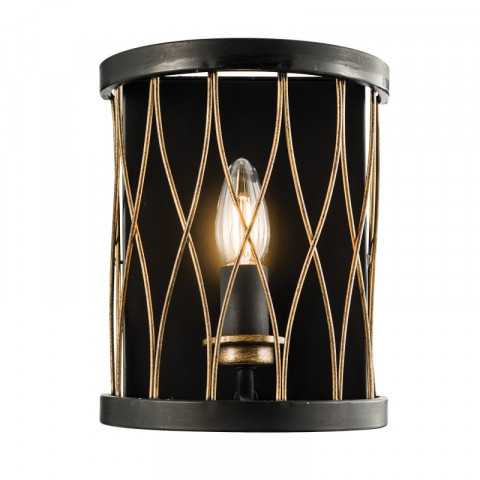 Applique heston, bronze, 1 ampoule