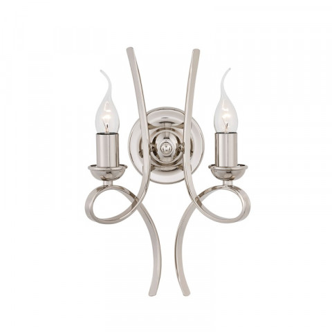 Applique 2 ampoules penn, nickel poli
