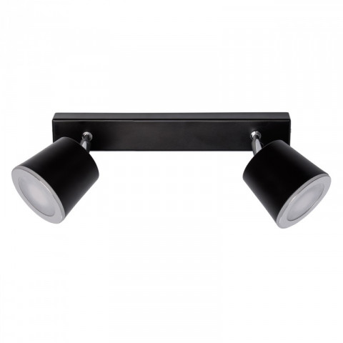 Spot noir techno 2 ampoules 16 cm