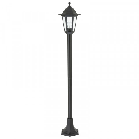 Lampadaire bayswater, polypropylène et verre, noir