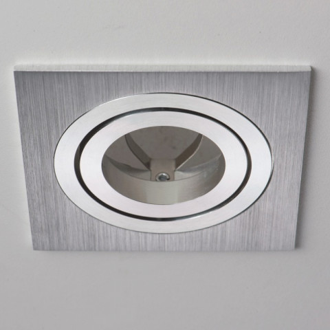 Plafonnier chromé techno 1 ampoule 2 cm