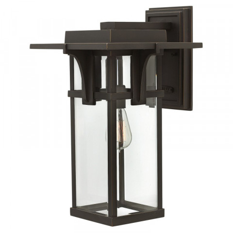 Applique manhattan, bronze huilé et verre, grande