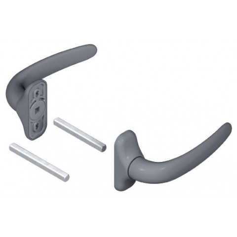 bequille double de porte 6473 dani CROISEE DS (LA) 6473 007