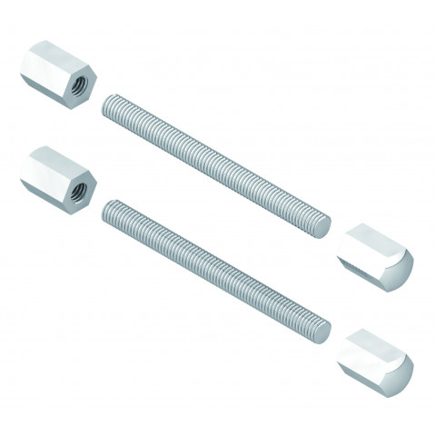 kit de fixation de 4 ecrous et 2 tiges filetees pour poignee aileron + diva CROISEE DS (LA) 6817 70