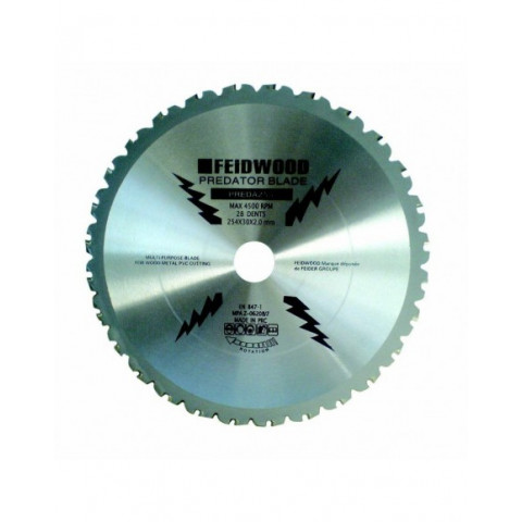 Feider lame multi usages 28 dents predator 254mm preda254