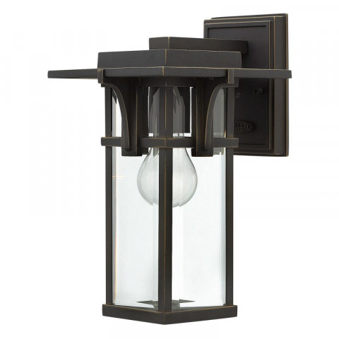 Applique manhattan, bronze huilé et verre, petite