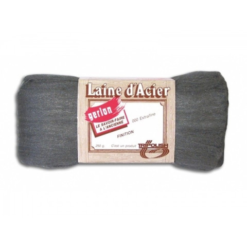 Laine d'acier N°000  GERLON - 250 g - E25B