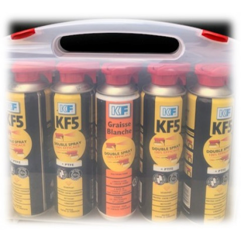 Valise double spray kf avec kf5ds + graisse blanche ds - 32503