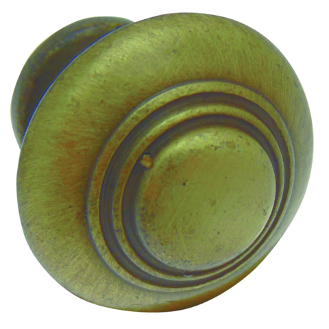 Bouton rustique zamac vieux bronze BROS - Ø30 - 301-Z-4                                
