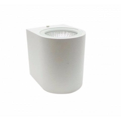 Applique murale led b26 3w ip44 blanc - couleur eclairage au choix