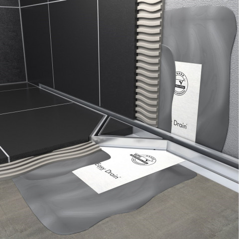 Caniveau pour douche à l'italienne s-line - longueur 90 cm (grille comprise)