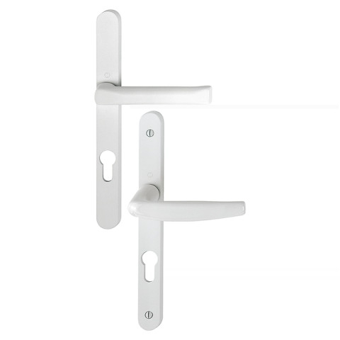 Ensemble de porte-fenêtre plaque étroite Atlanta 113KH/300LMSGL/1530 HOPPE Saillie réduite 195mm Blanc 9010 Clé i Entr.92 C.8 - ép.78/87 - 3464556