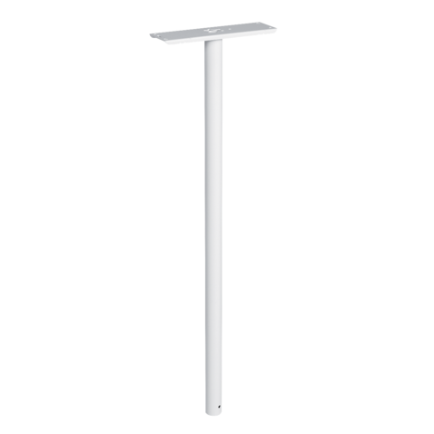 Pied pour boites aux lettres decayeux acier blanc h.1110mm ø45mm - 139281