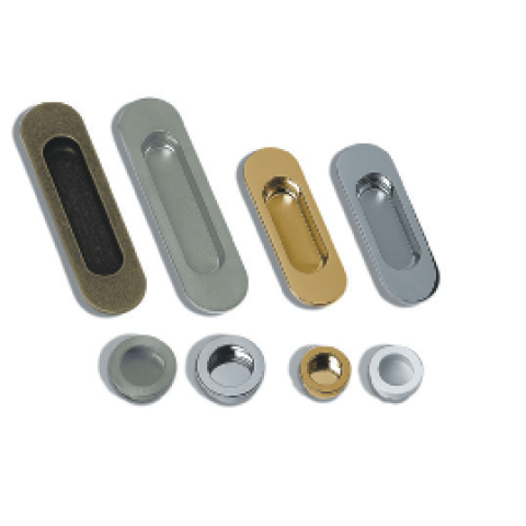 Poignée cuvette Ø 40 mm ESTAMP - nickel brosse - 3511/100