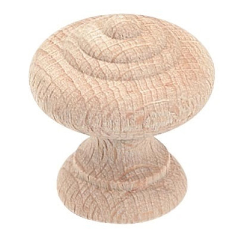 Bouton de meuble rustique en bois brut poncé HT28 D.25 CADAP - Bois de hêtre - 7025