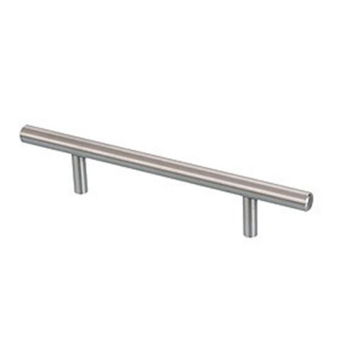 Poignée barre l.192 x ø12 x 128 mm design mat inox brossé - dm003.in.12.128.5
