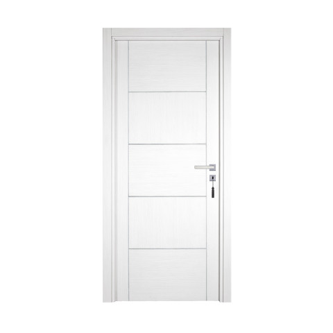 Bloc-porte pose fin de chantier collection premium casoar, h.204 x l.83 cm, aspect chêne blanc, réversible