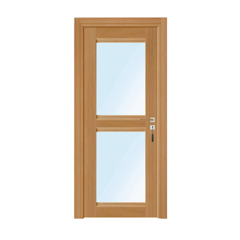 Bloc-porte pose fin de chantier collection premium classic 2 carreaux, h.204 x l.83 cm, aspect chêne naturel, réversible