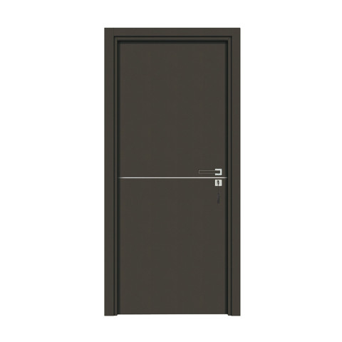 Bloc-porte pose fin de chantier collection premium riva, h.204 x l.83 cm, aspect cuir basalte, réversible