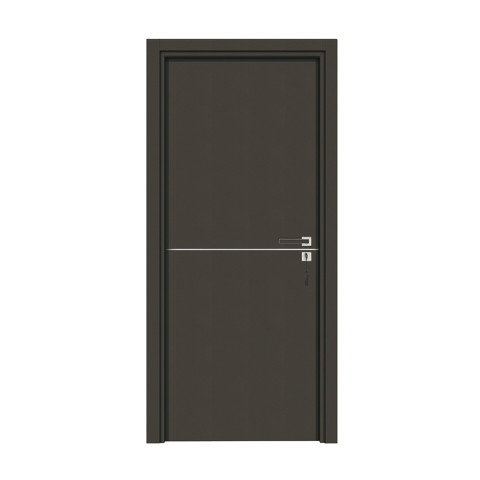 Bloc-porte pose fin de chantier collection premium riva, h.204 x l.73 cm, aspect cuir basalte, réversible