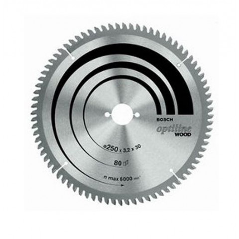 Lame de scie circulaire optiline wood ø 305mm 80 dents alésage 30mm