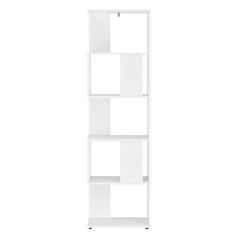 Étagère armoire bibliothèque pour salon 159 cm blanc