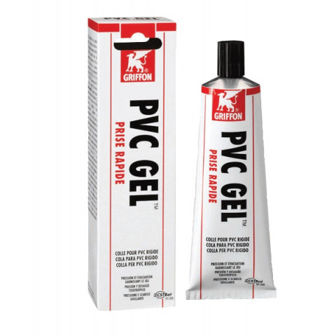 Colle pvc pression/evac. Gel griffon pot 0.500l avec pinceau
