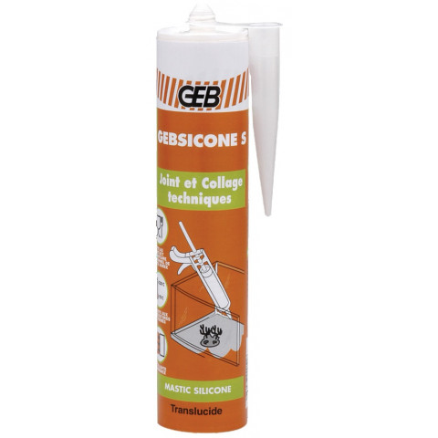 Mastic silicone en cartouche cartouche 310ml s-geb technique translucide