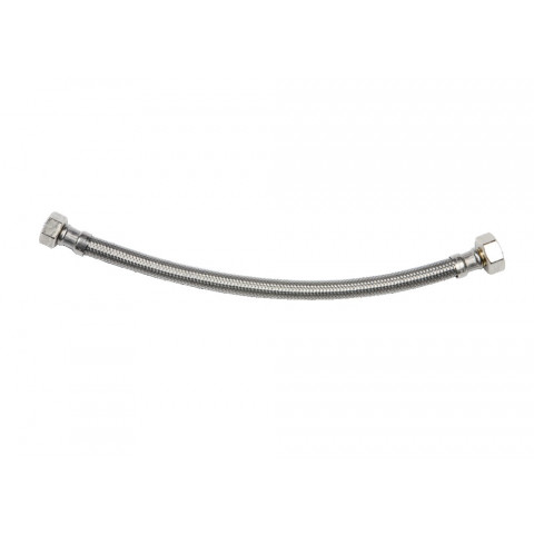 Flexible sanitaire 50cm ff 15x21 dn15 tresse/douille inox 1p