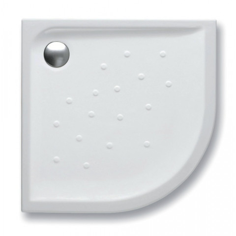 Receveur d'angle malta extra-plat à poser 90x90 blanc