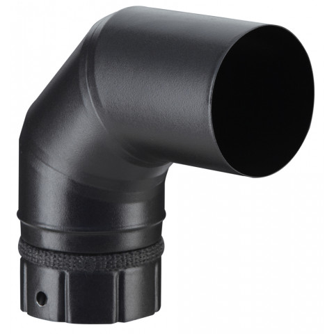 Coude 90° emaille noir dn80mm