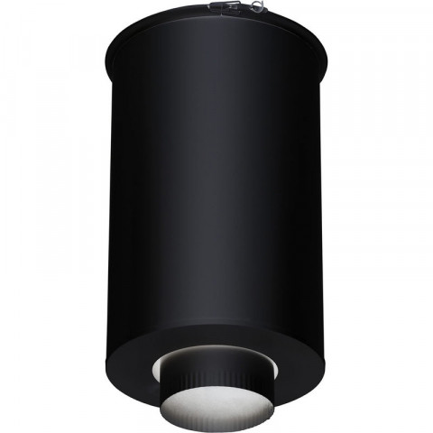 Element droit de finition plafond dn150 therminox noir dn80mm