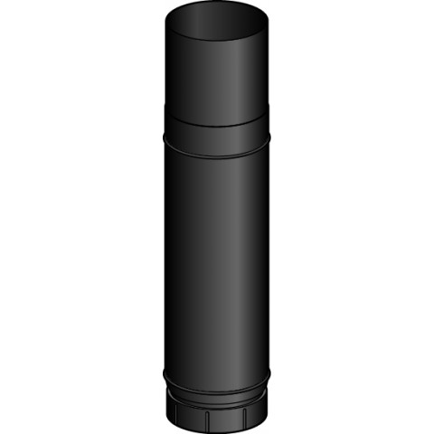 Element zoom reglable de 51 a 86cm emaille noir mat diam 140