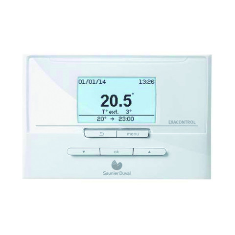 Thermostat programmation saunier duval exacontrol e7r c-b