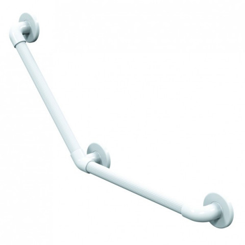 Barre d'appui cannelée coudée 135° 450x450mm