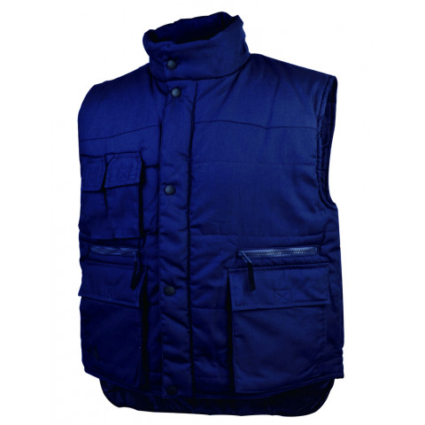 Gilet multipoches polyester coton