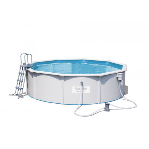 Piscine ronde hydrium pools avec tapis de sol + pompe + échelle – bestway - bestway - diam. 460 x 120cm