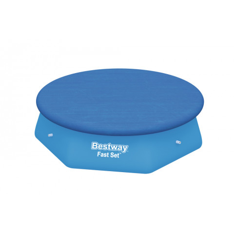 Bâche solaire ronde ý3.35m - bestway - pour piscine fast set pools