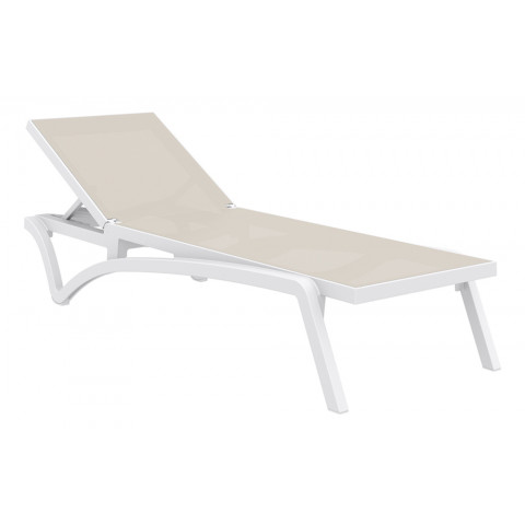 Transat costa - prosolis - blanc/blanc - 193x68x35cm