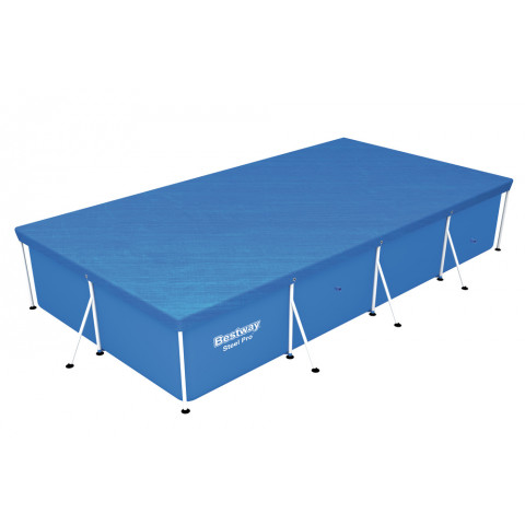 Bâche 4 saisons rectangulaire 2.64m x 1.74m - bestway - pour piscine steel pro frame pools