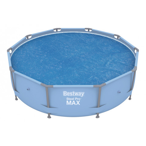 Bâche solaire ronde ý2.89m - bestway - pour piscine fast set et steel pro en ý3.05m