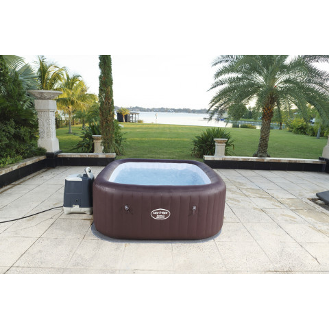 Spa gonflable carré maldives hydrojet pro - lay-z-spa - 5/7 personnes - 2.01m x 2.01m x 80cm