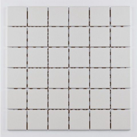 Mosaïque céramique grip - 30x30x0.6cm - super white