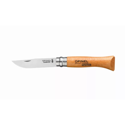 Couteau OPINEL N°6 Lame Carbone avec bague de sécurité - 113060