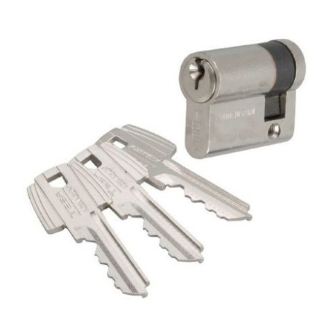 Demi cylindre TESA TE5 - 80x10mm - nickelé - 50308010N