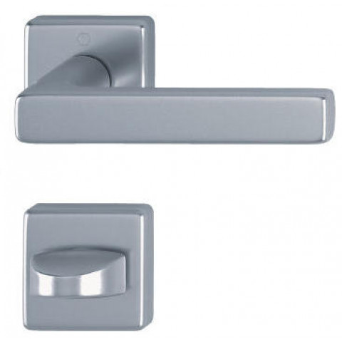 Dallas ensemble sur rosaces 1643/52k/52ks HOPPE Finition argent F1. Fonction Condamnation