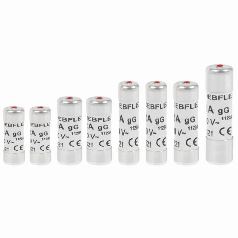 8 Fusibles avec voyant NF 2 x 10/ 16/ 20 Ampères + 1 x 25/ 32 Ampères DEBFLEX Gris - 715006