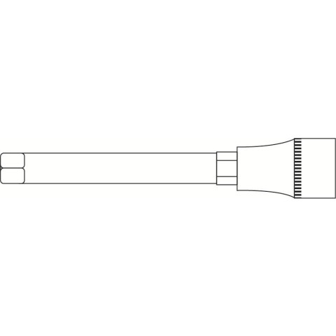 Douille embout héxagonal 5mm l.140mm 1/2'' crv - sa 0387