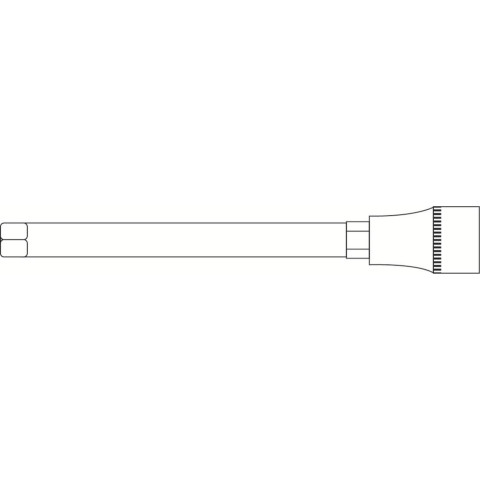 Douille embout héxagonal 7mm l.200mm 1/2'' crv - sa 0396